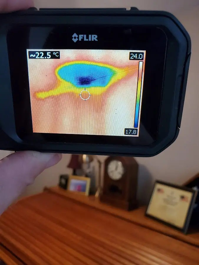 Thermal imaging inspection for water damage in Merritt Island